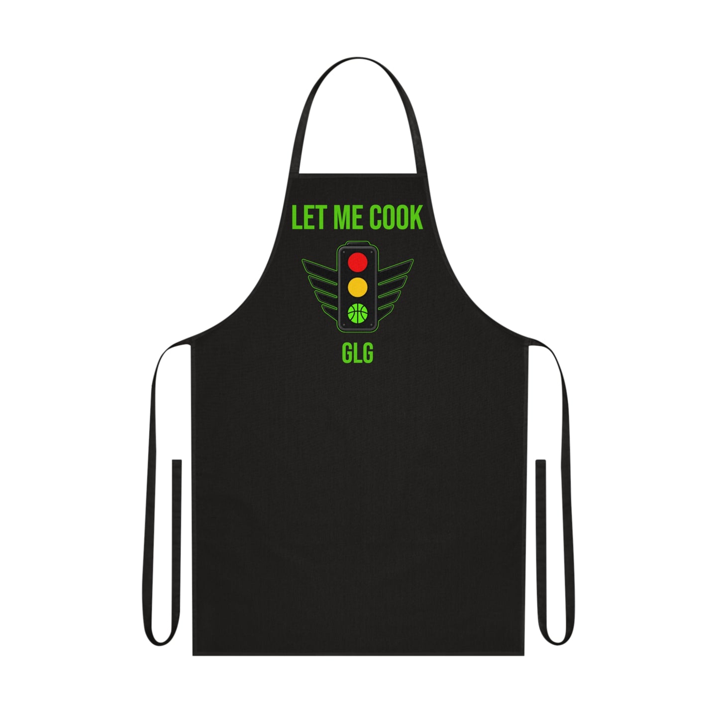 "LET ME COOK" Traffic Apron