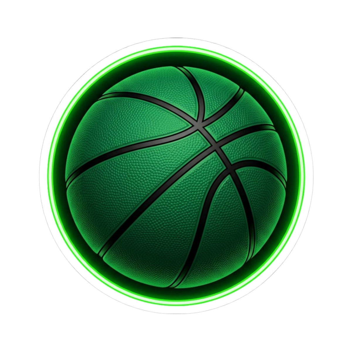 GLG Green Basketball Sticker