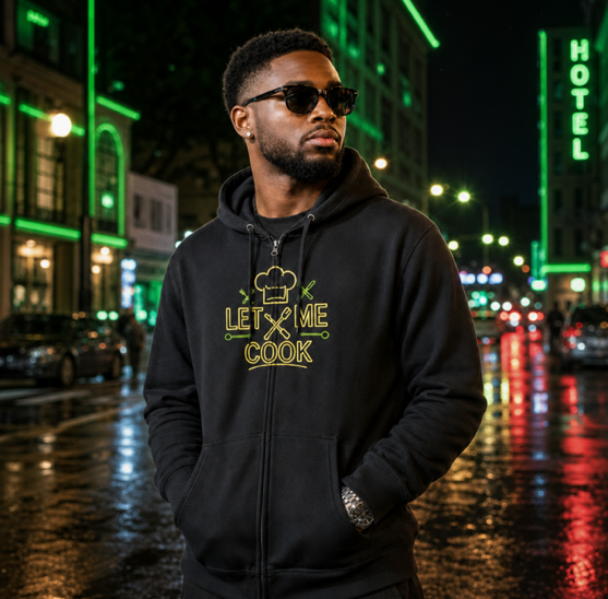 "Let Me Cook" Zip Hoodie